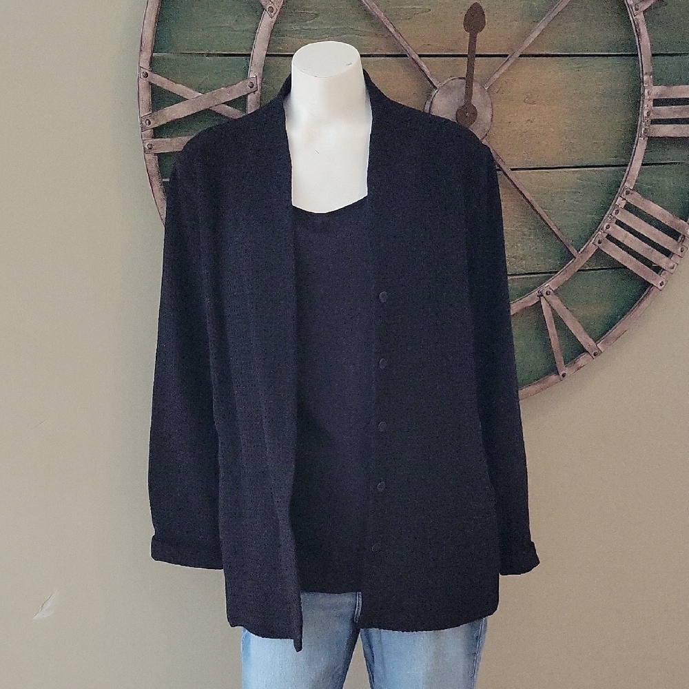 Eileen Fisher Waffle Knit Cardigan